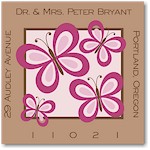 Name Doodles - Square Address Labels/Stickers (Thea Bold)